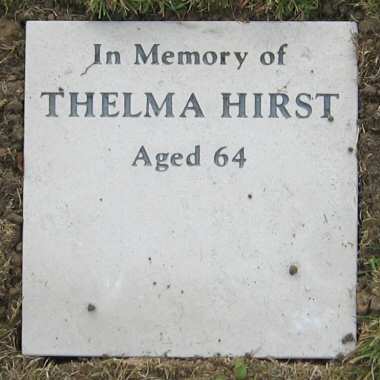 Hirst memorial stone