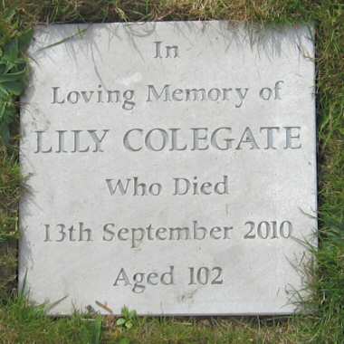 Colegate memorial stone