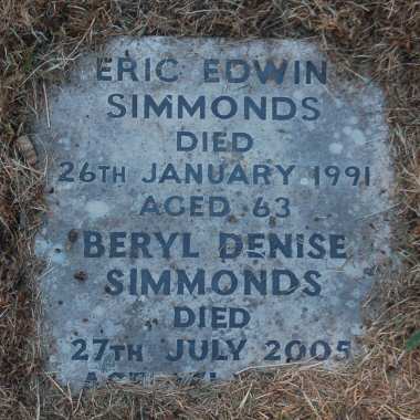 Simmonds memorial stone