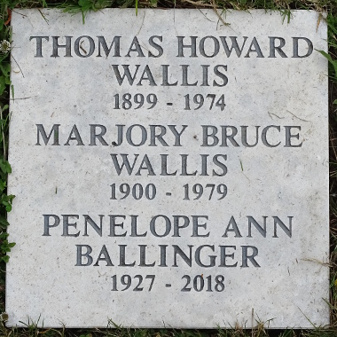 Wallis memorial stone