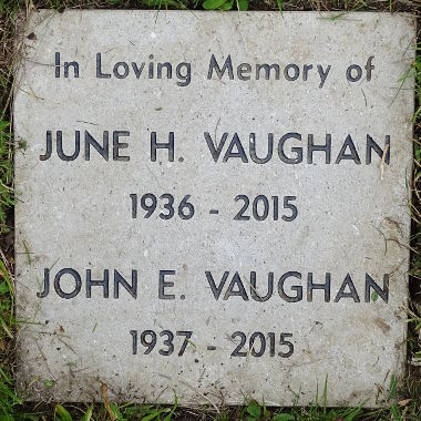 Vaughan memorial stone