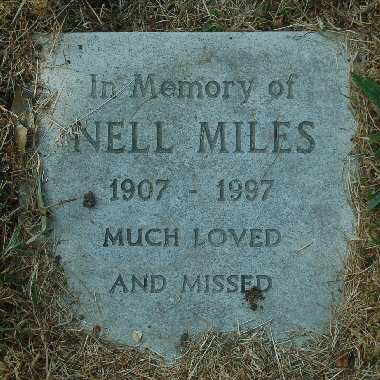 Miles memorial stone