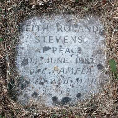 Stevens memorial stone