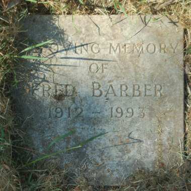 Barber memorial stone