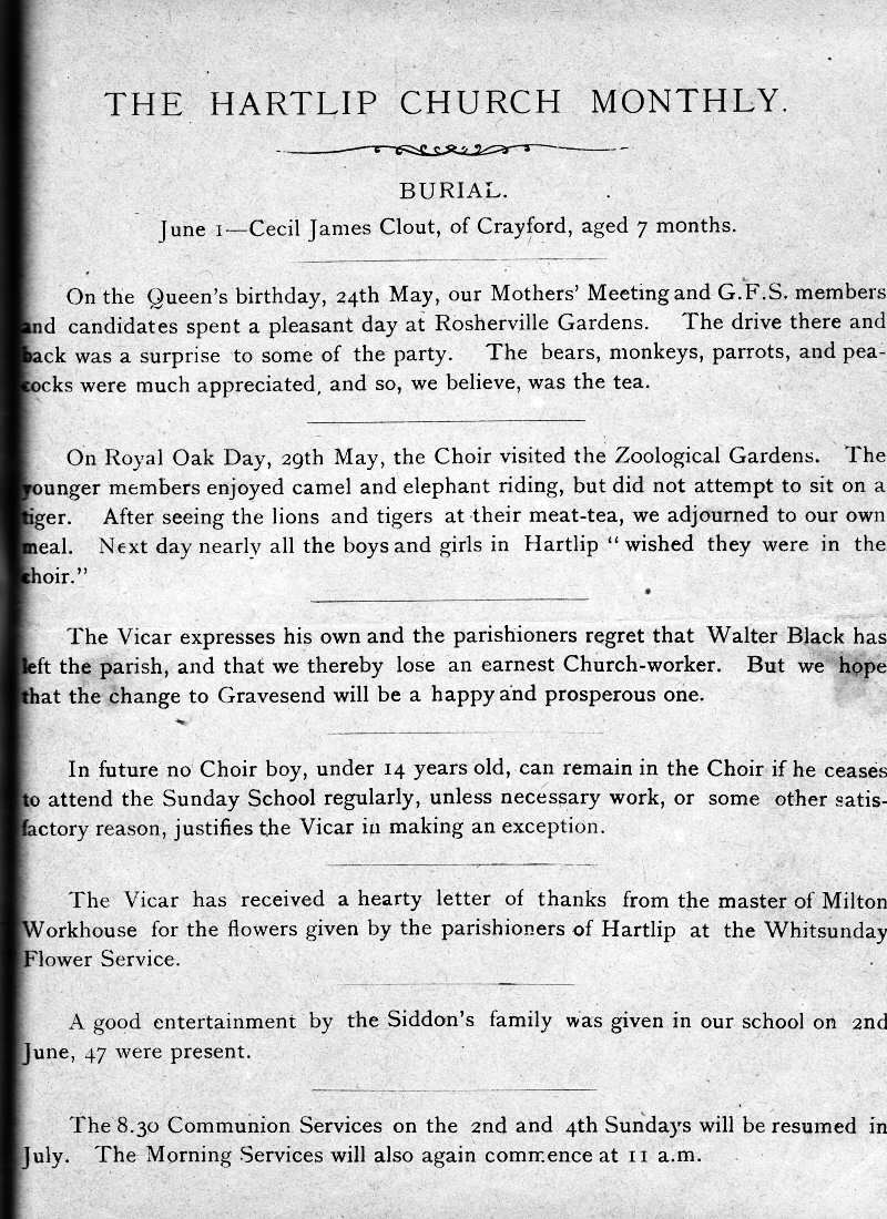 Parish Magazine page number 1 for Jul 1893