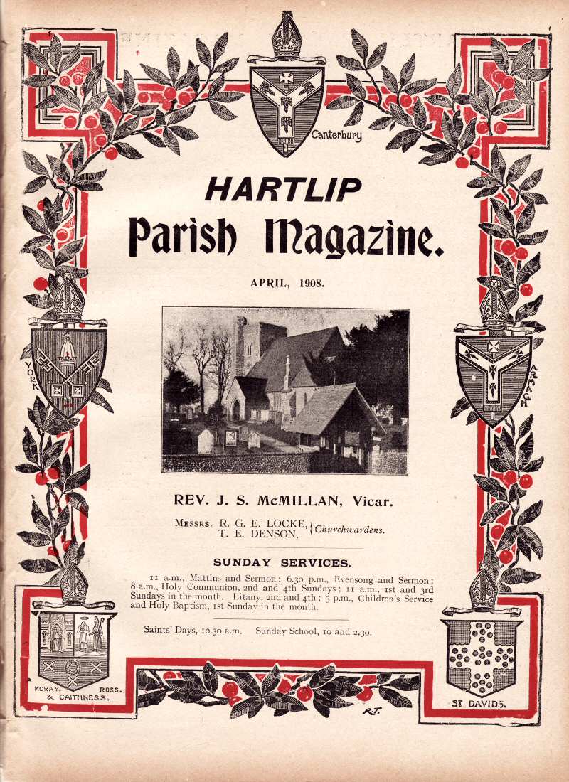 Parish Magazine page number 1 for Apr 1908