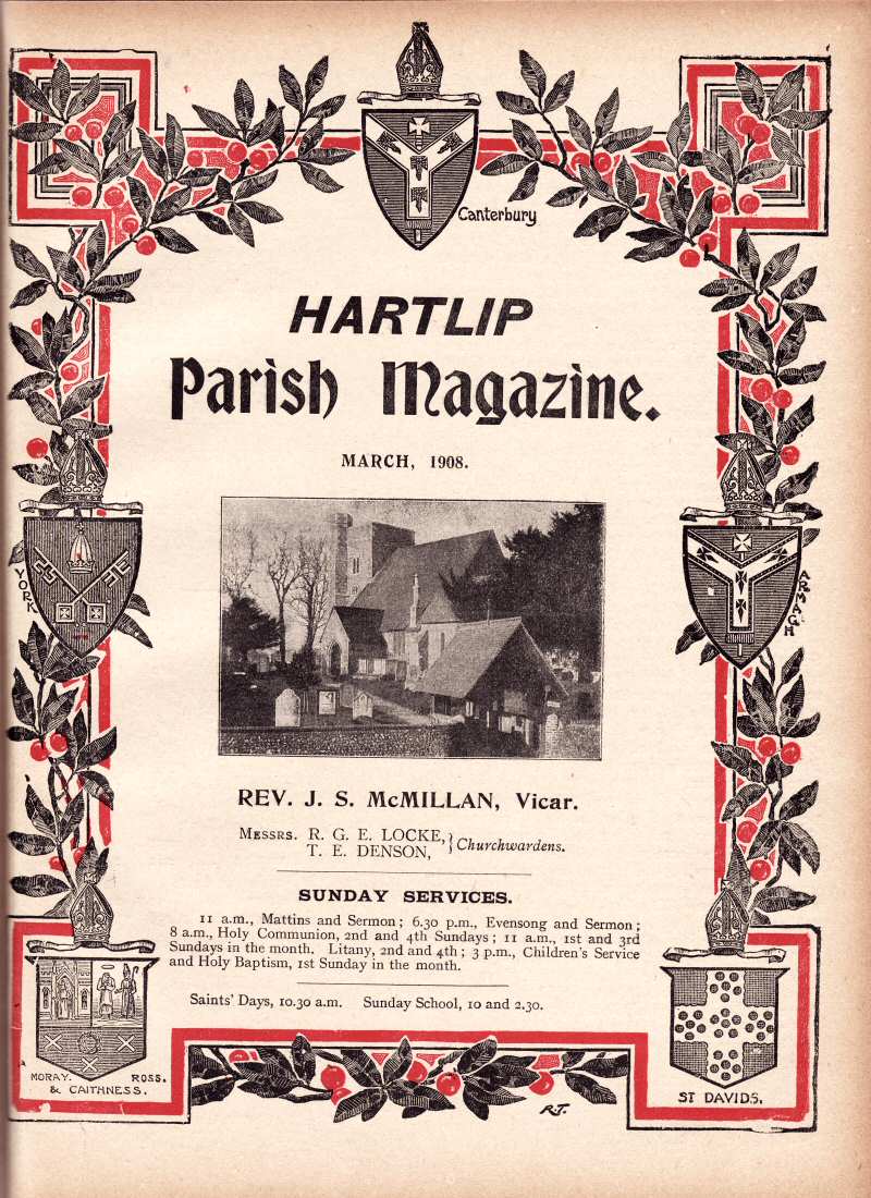 Parish Magazine page number 1 for Mar 1908