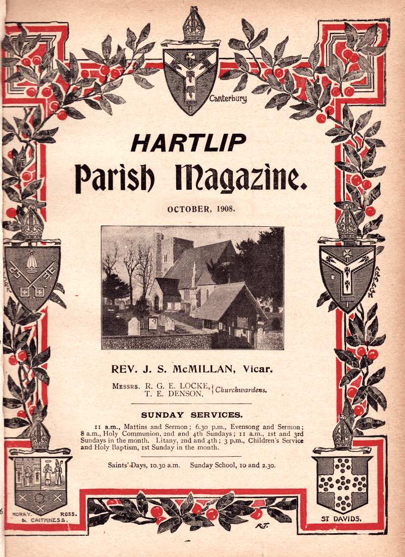 Parish Magazine page number 1 for Oct 1908