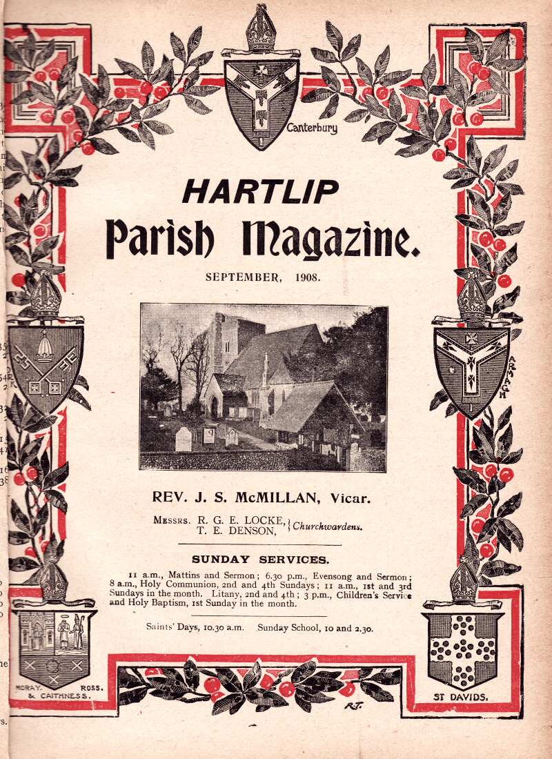 Parish Magazine page number 1 for Sep 1908