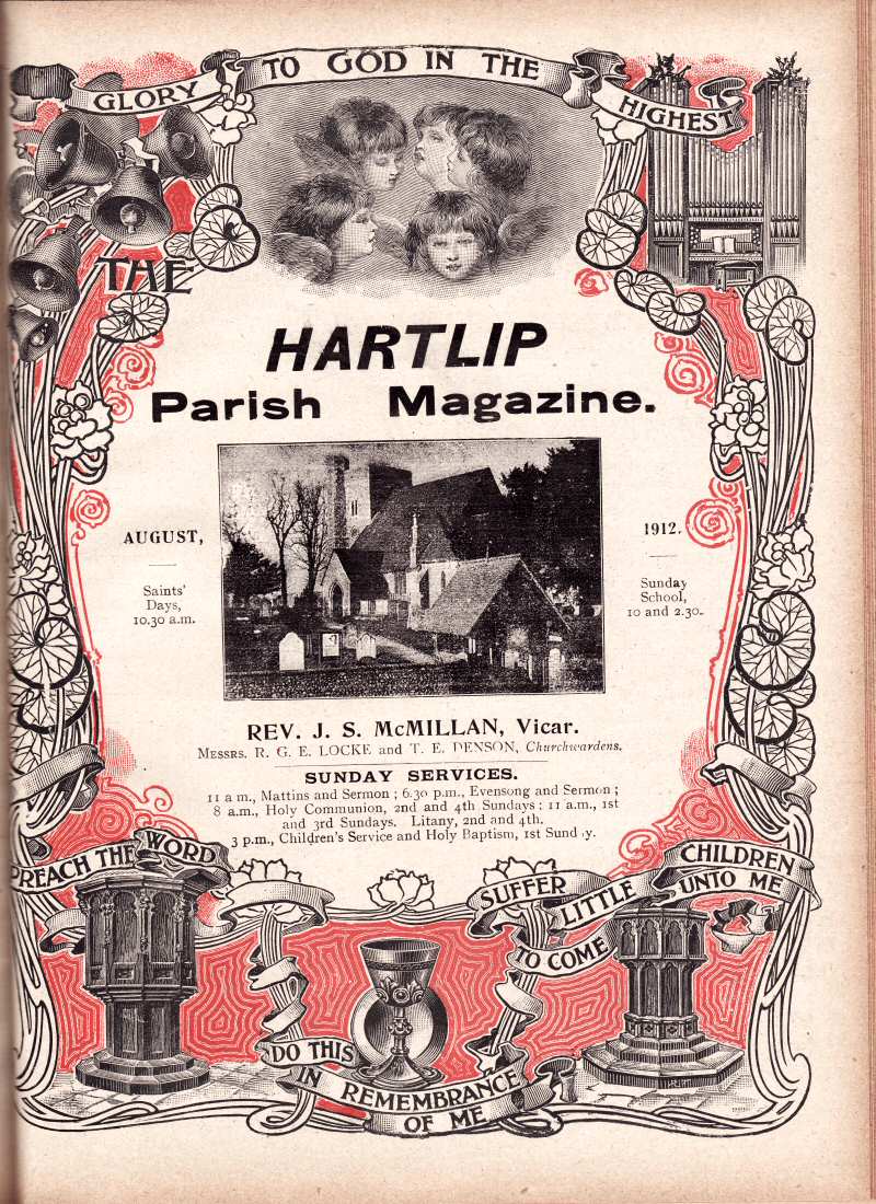 Parish Magazine page number 1 for Aug 1912