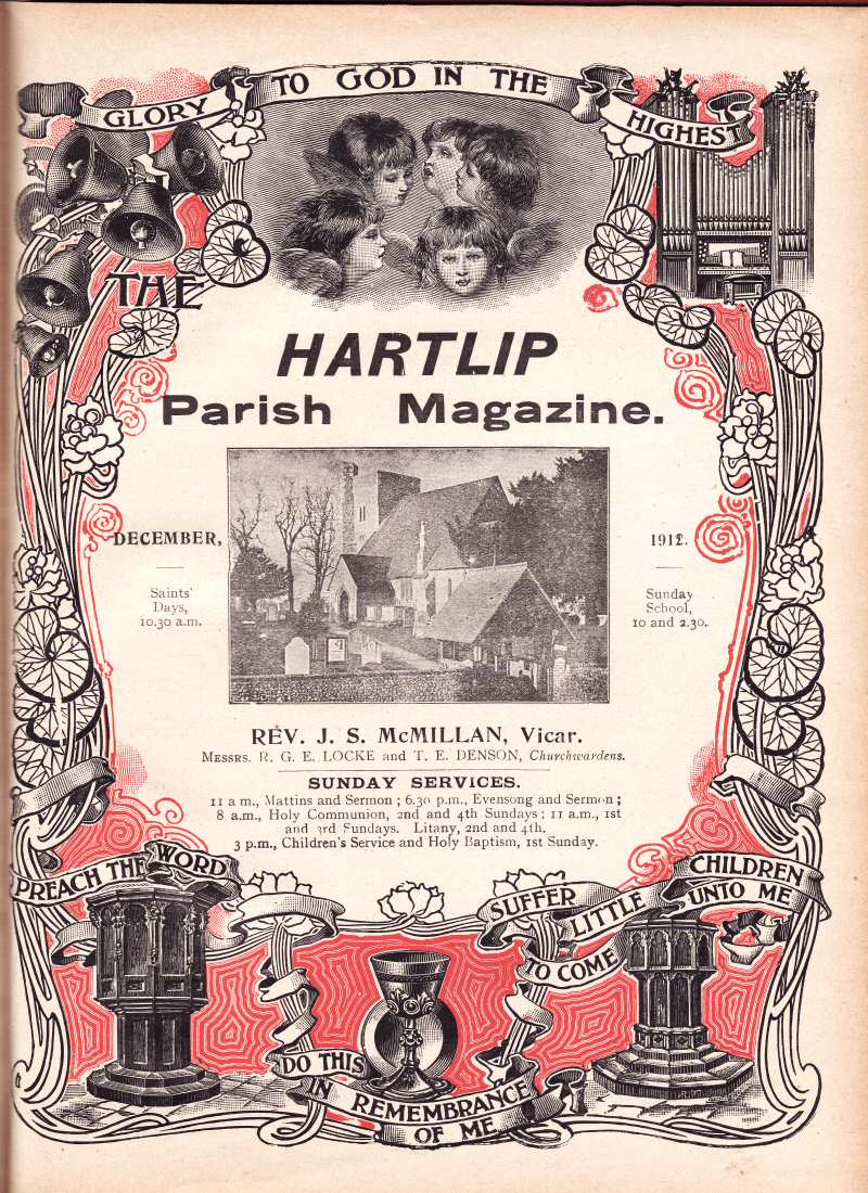 Parish Magazine page number 1 for Dec 1912