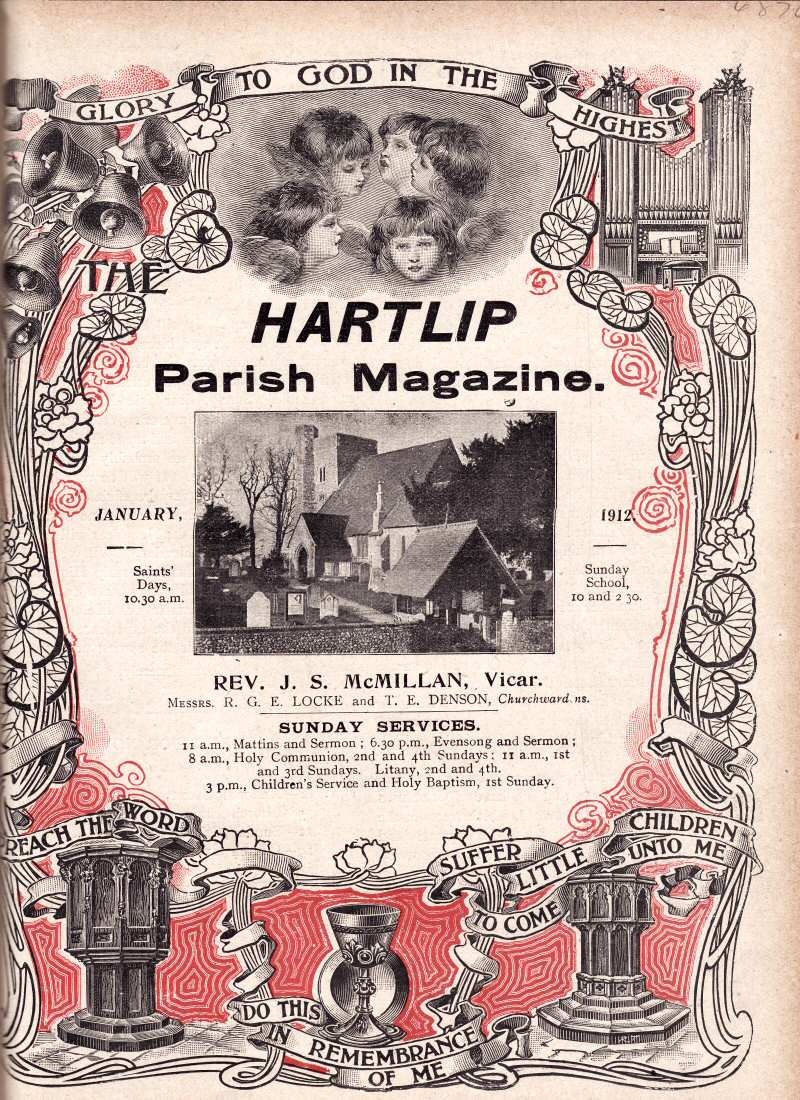 Parish Magazine page number 1 for Jan 1912