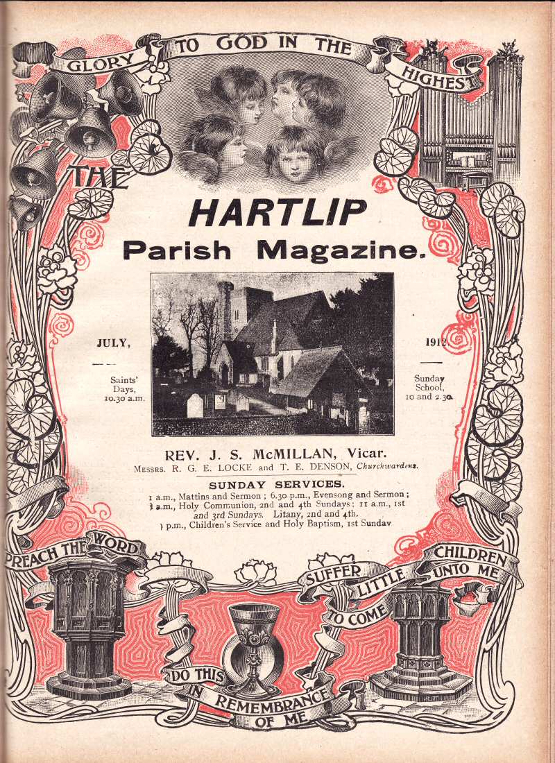 Parish Magazine page number 1 for Jul 1912