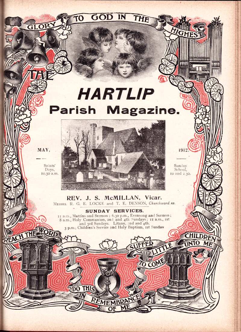 Parish Magazine page number 1 for May 1912