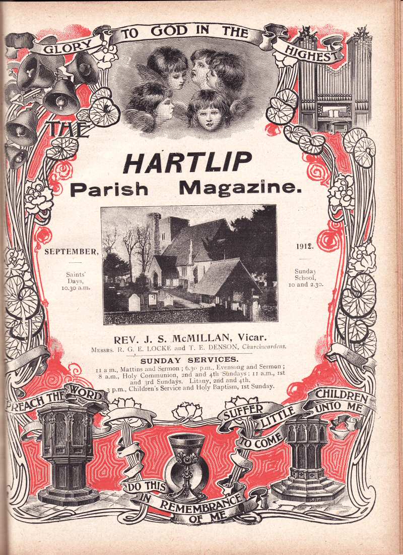 Parish Magazine page number 1 for Sep 1912