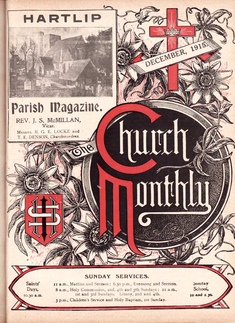 Parish Magazine page number 1 for Dec 1915