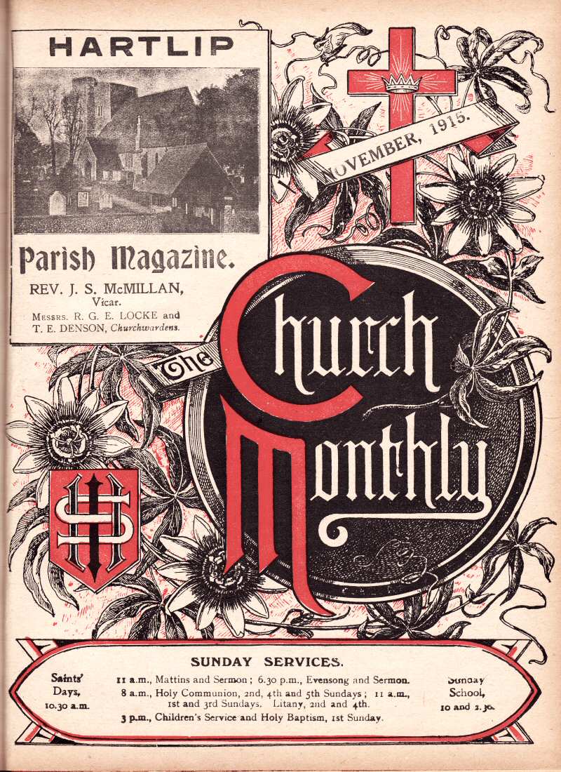Parish Magazine page number 1 for Nov 1915