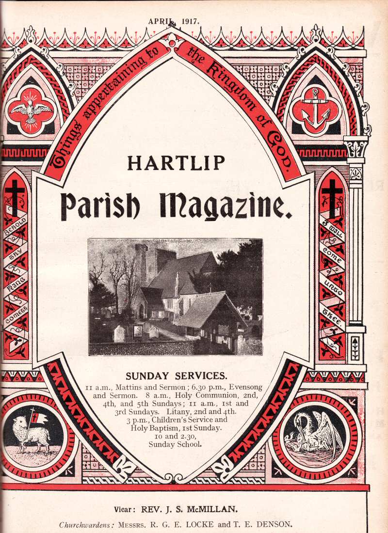 Parish Magazine page number 1 for Apr 1917