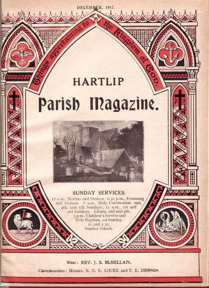 Parish Magazine page number 1 for Dec 1917