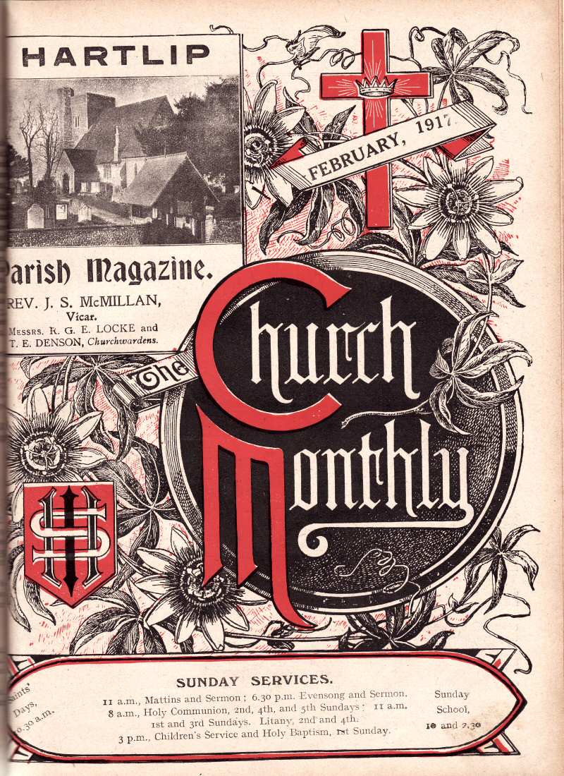 Parish Magazine page number 1 for Feb 1917