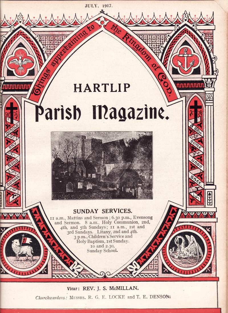 Parish Magazine page number 1 for Jul 1917