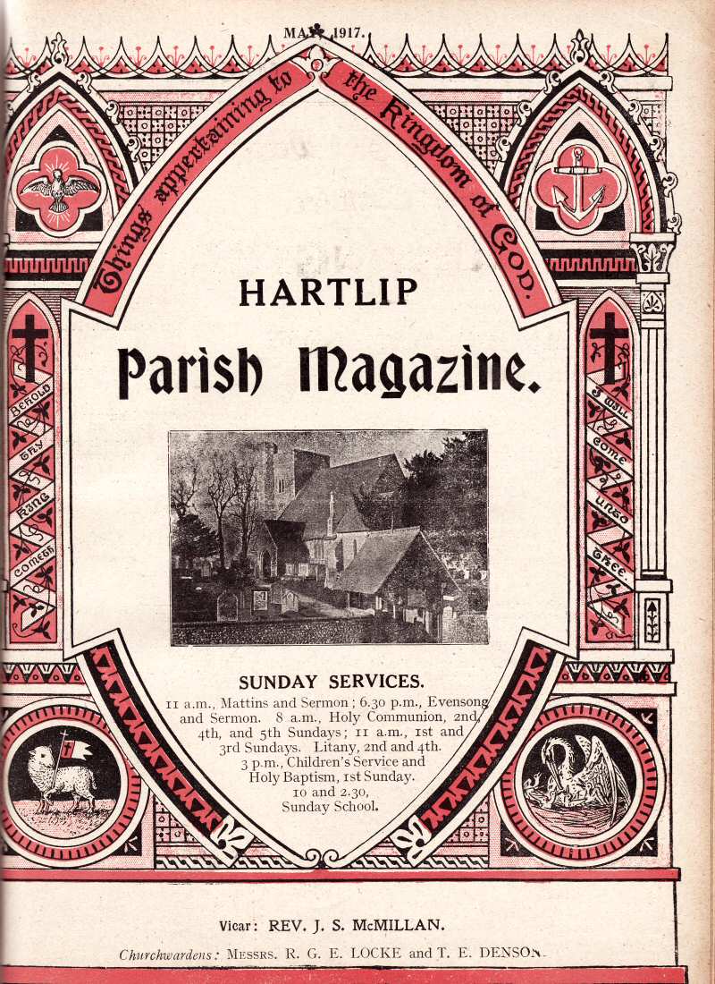Parish Magazine page number 1 for May 1917