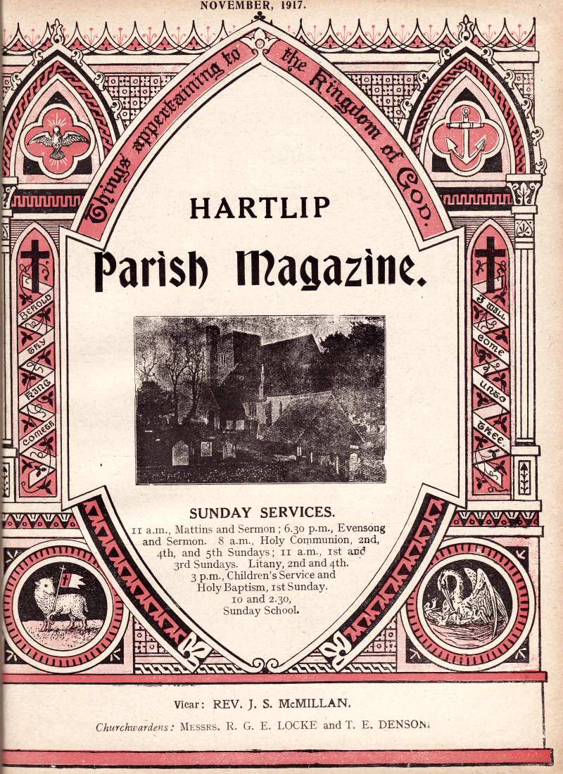 Parish Magazine page number 1 for Nov 1917