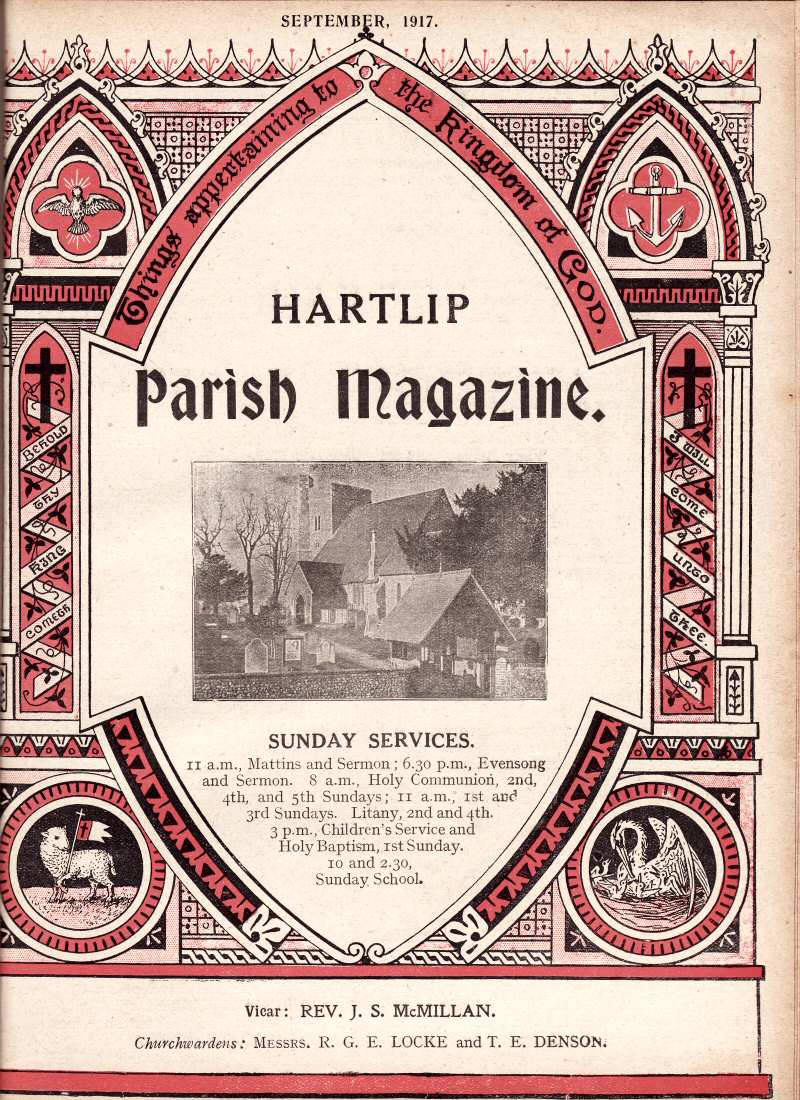 Parish Magazine page number 1 for Sep 1917