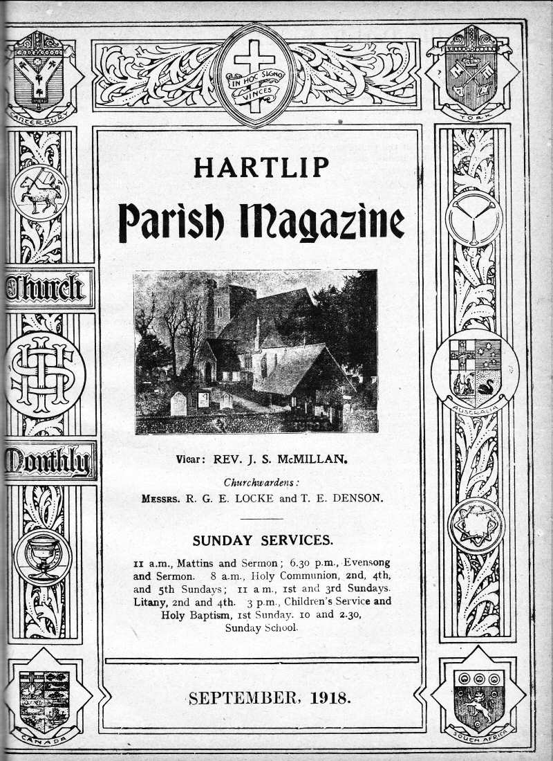 Parish Magazine page number 1 for Sep 1918