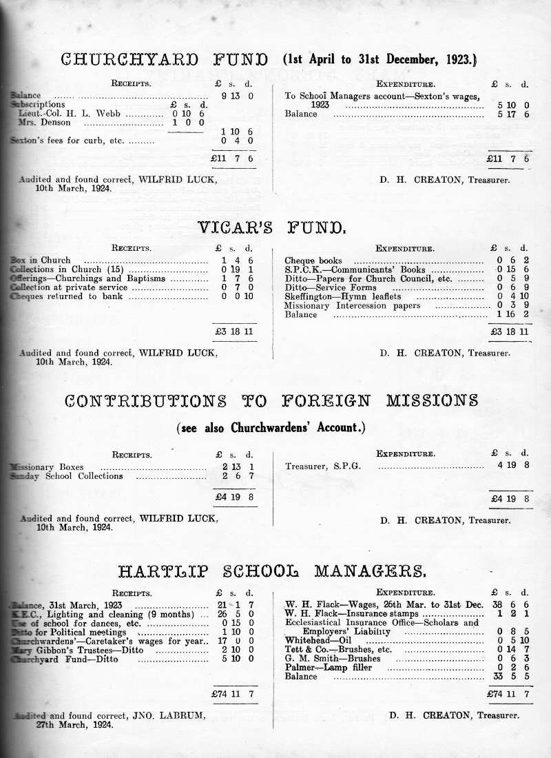 Parish Magazine page number 5 for Apr 1924