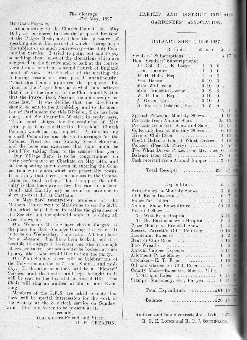 Parish Magazine page number 2 for Jun 1927