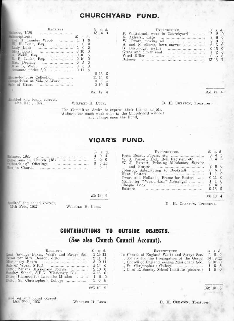 Parish Magazine page number 5 for Mar 1927