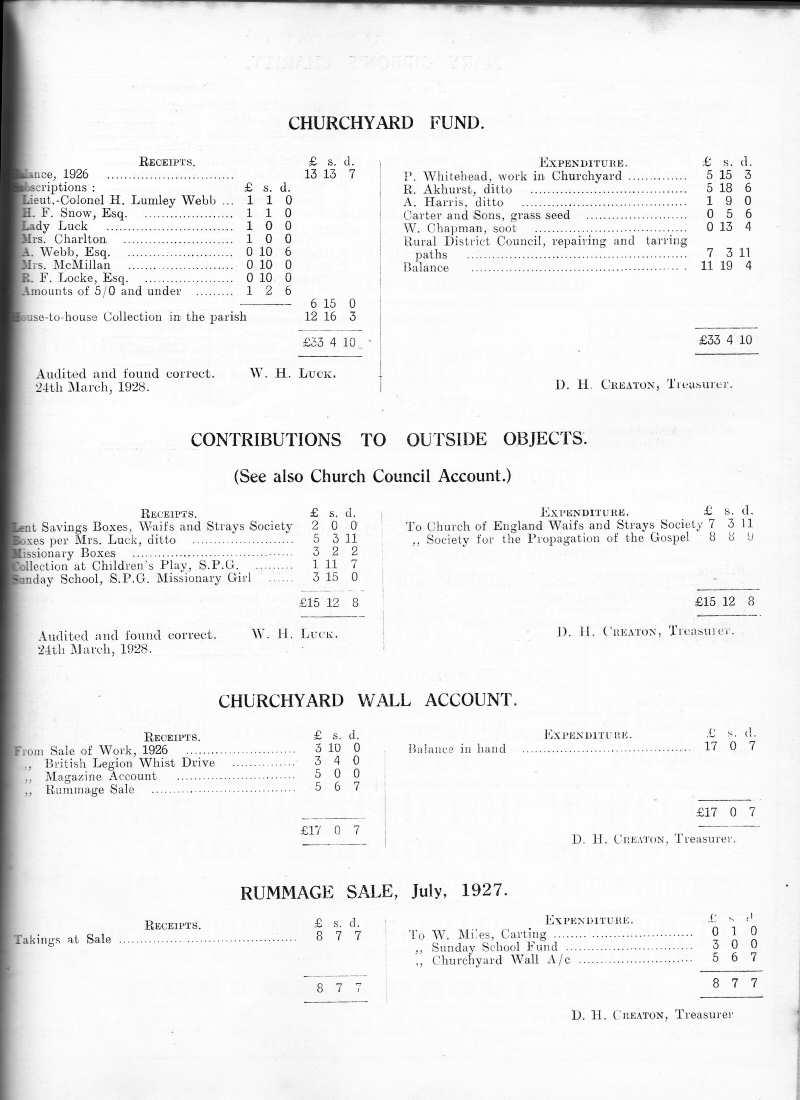 Parish Magazine page number 5 for Apr 1928