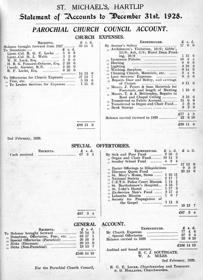 Parish Magazine page number 3 for Mar 1929