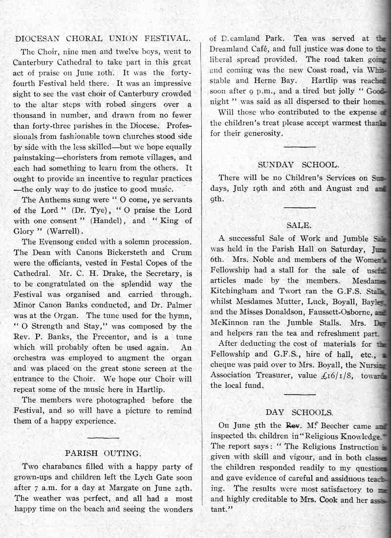 Parish Magazine page number 2 for Jul 1936