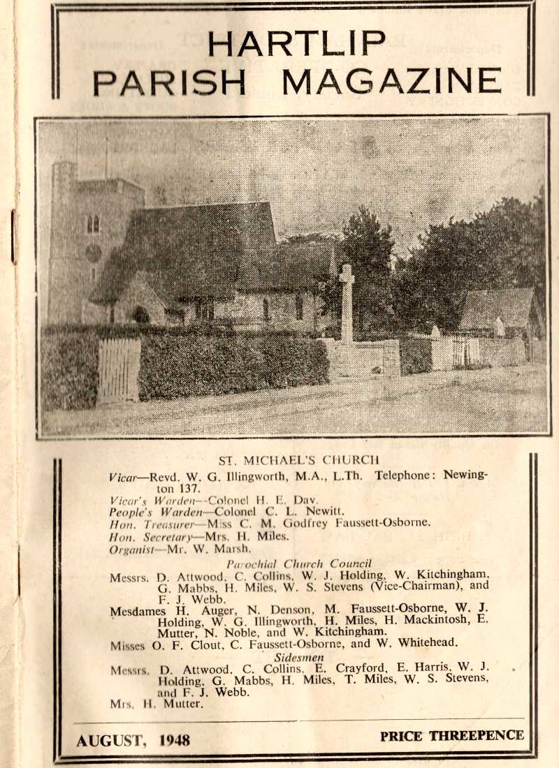 Parish Magazine page number 1 for Aug 1948