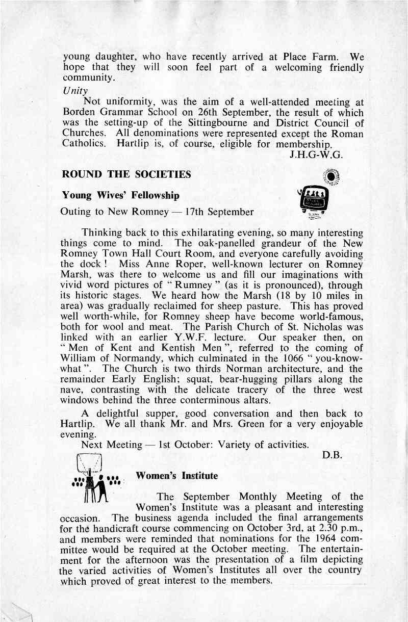 Parish Magazine page number 5 for Oct 1963