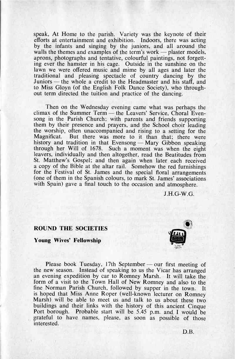 Parish Magazine page number 5 for Sep 1963