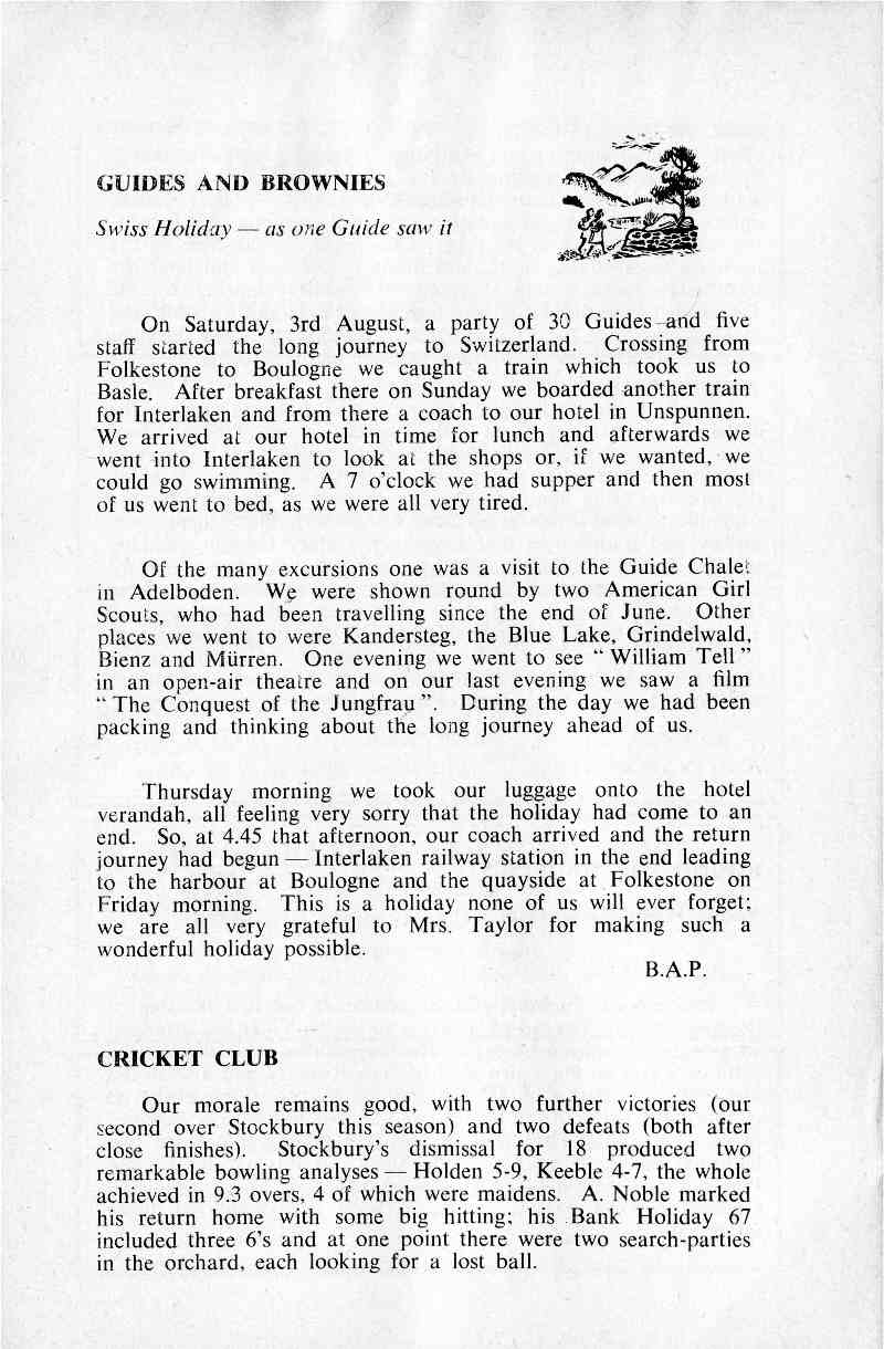 Parish Magazine page number 6 for Sep 1963