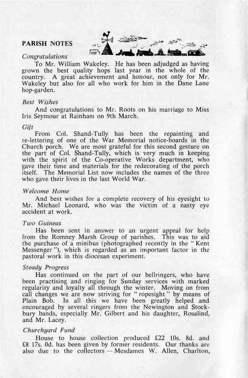 Parish Magazine page number 4 for Apr 1964