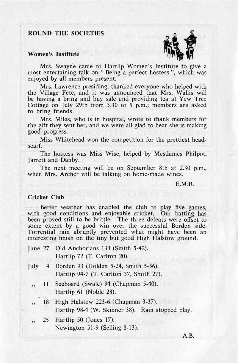 Parish Magazine page number 6 for Aug 1964