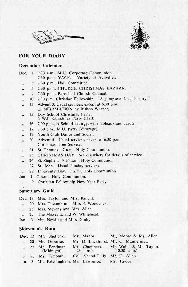 Parish Magazine page number 8 for Dec 1964