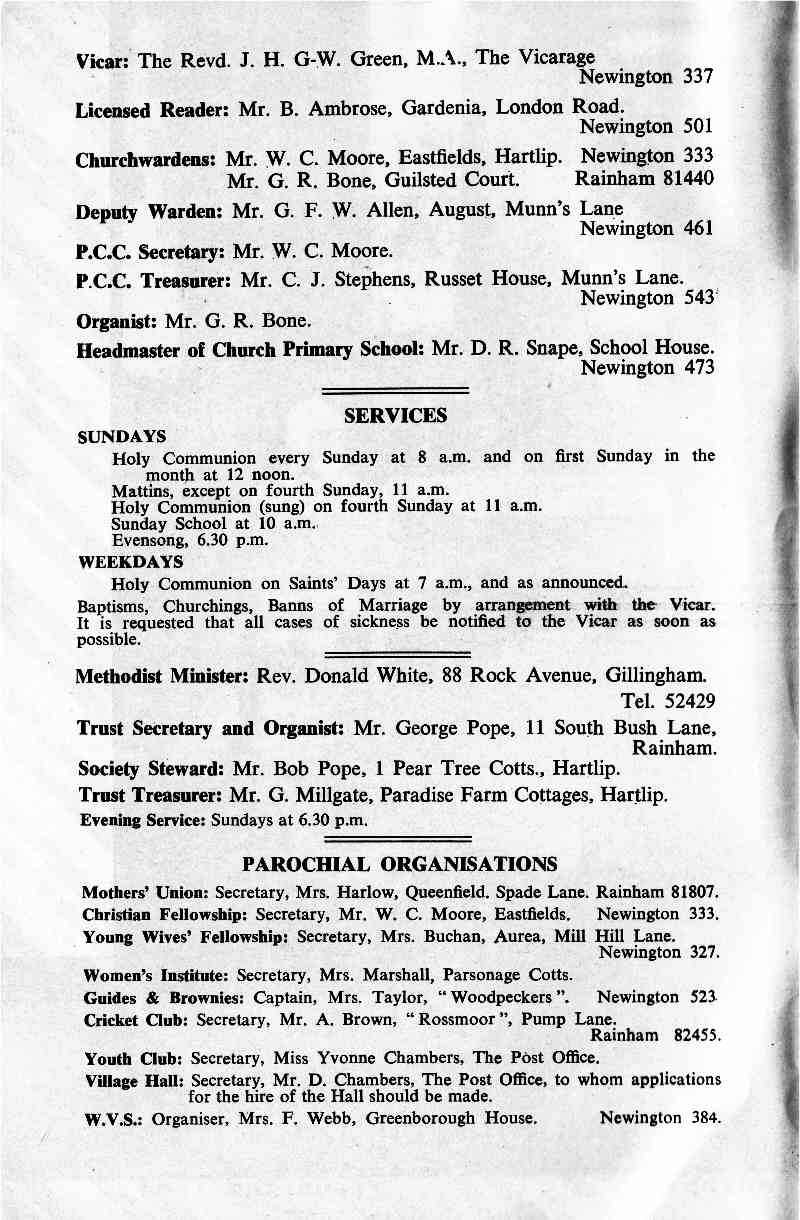 Parish Magazine page number 2 for Feb 1964