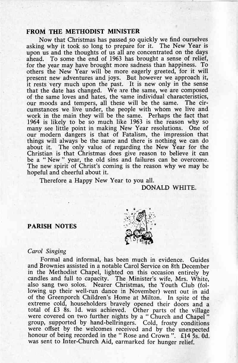 Parish Magazine page number 4 for Jan 1964