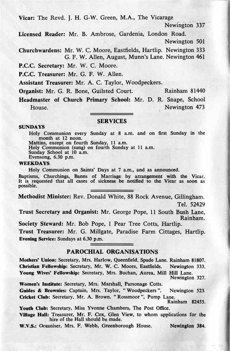 Parish Magazine page number 2 for Jul 1964