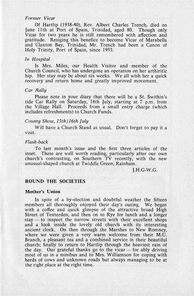 Parish Magazine page number 5 for Jul 1964