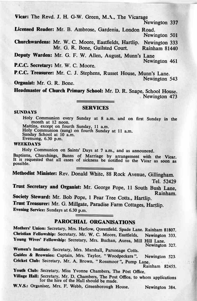 Parish Magazine page number 2 for Jun 1964