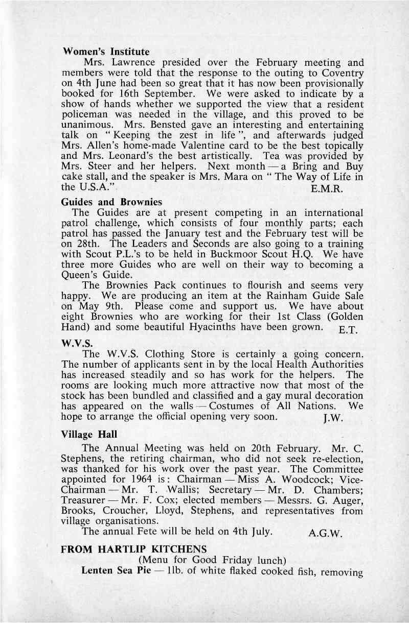 Parish Magazine page number 6 for Mar 1964