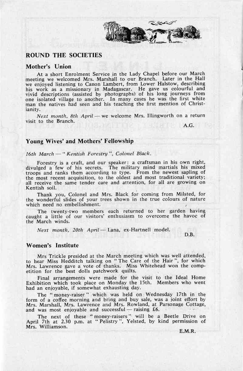 Parish Magazine page number 6 for Apr 1965