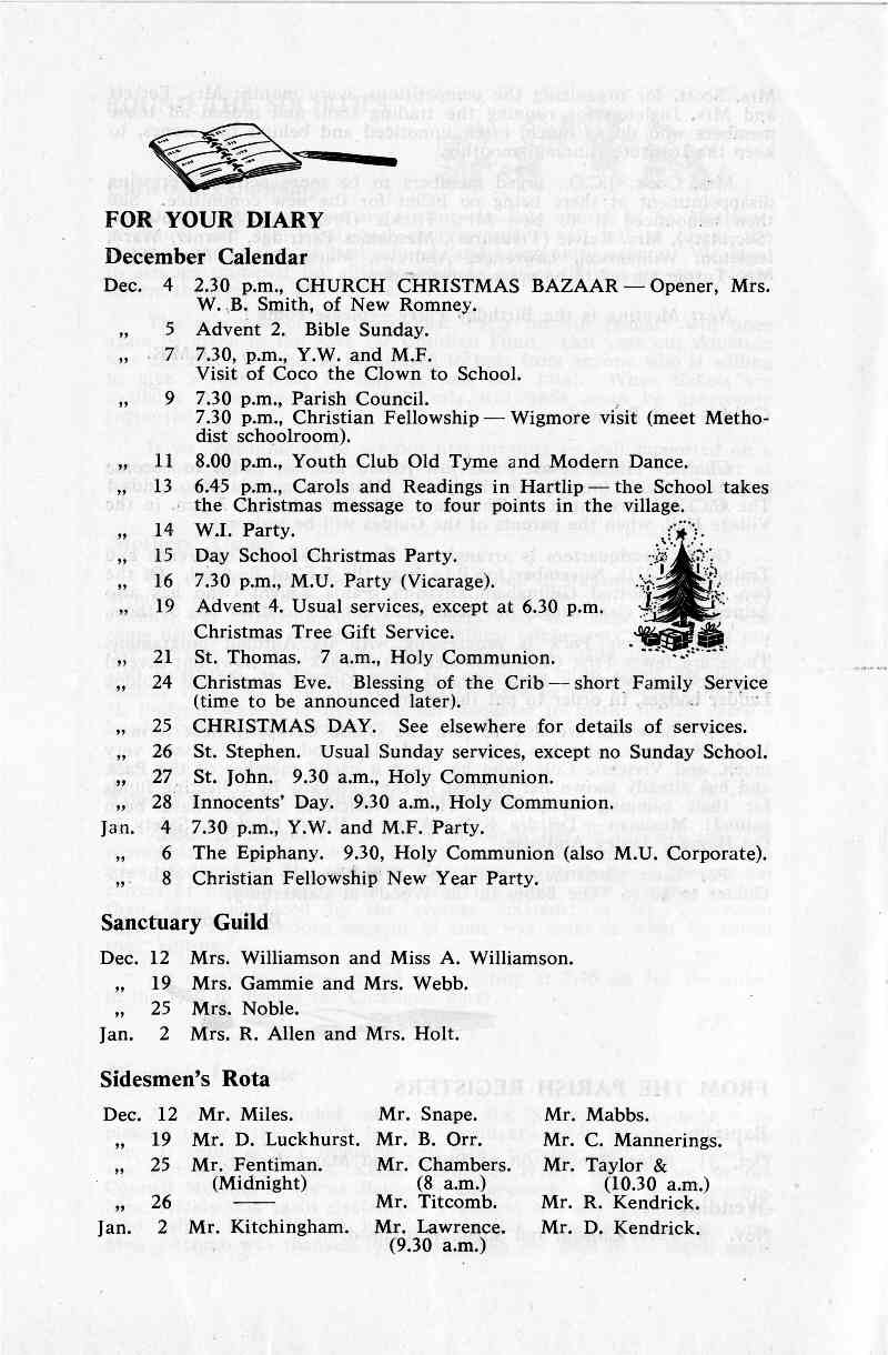Parish Magazine page number 8 for Dec 1965